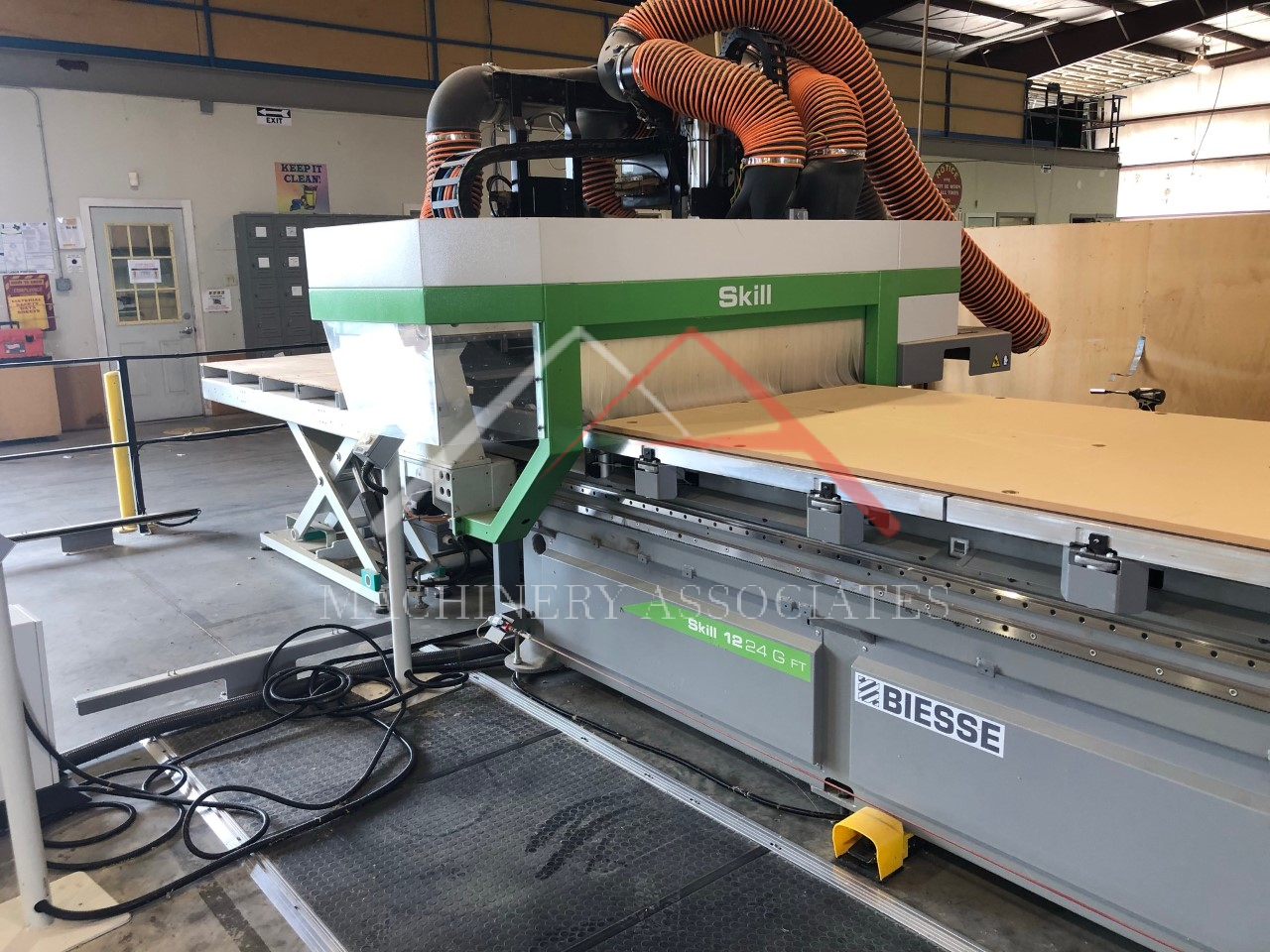 Biesse Skill 4x8 NBC Flat Table CNC Router Feed Through Cell