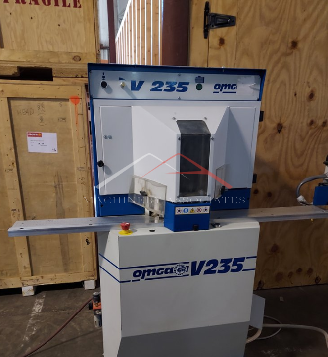 OMGA V 235 DOUBLE MITER WITH AUTO INFEED