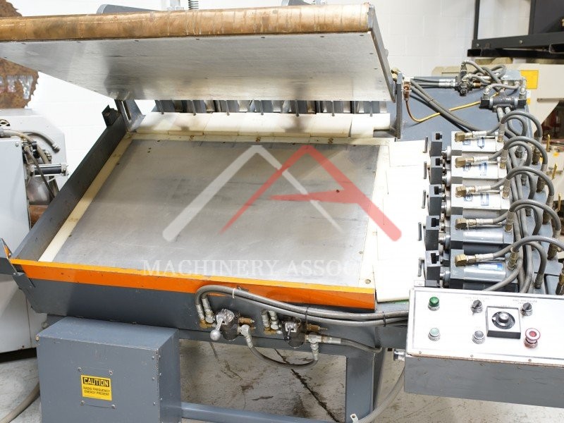 ROSENQUIST DUAL EASEL HIGH PRODUCTION RADIO FREQUENCY GLUER