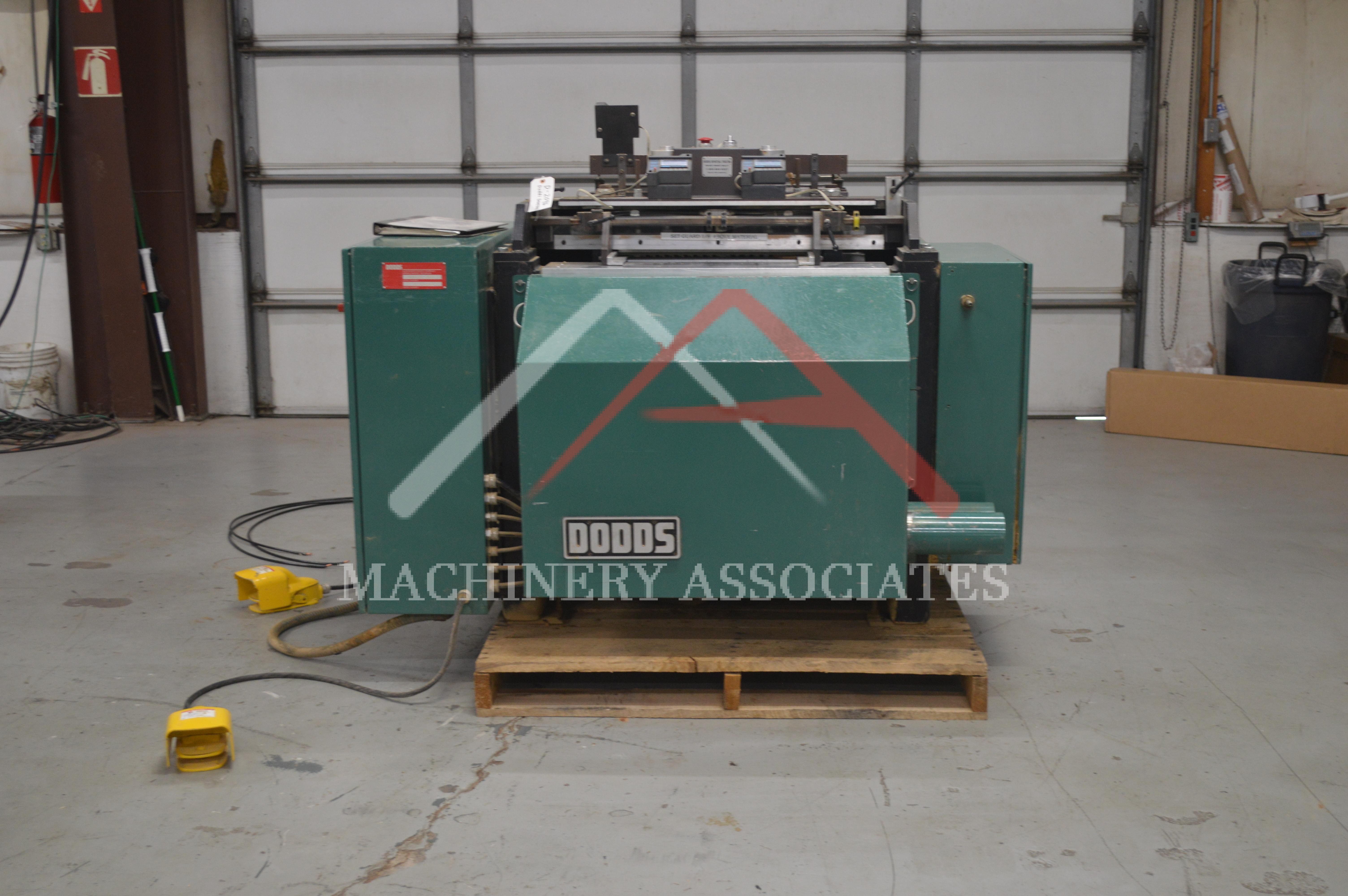 DODDS SE2000 AUTOMATIC SINGLE END DOVETAILER