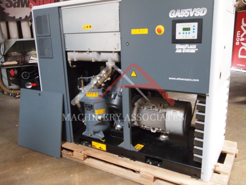 2004 Atlas Copco GA 55VSD 75HP Variable Speed Drive Rotary Air Compressor