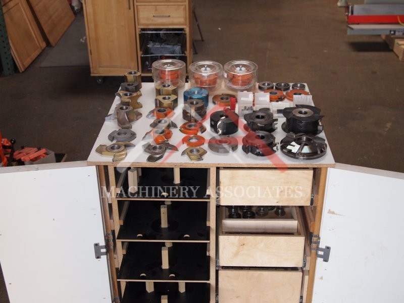 1995 Felder F-38 Sliding Table Tilting Spindle Shaper w/Power Feeder WITH add't Tooling!