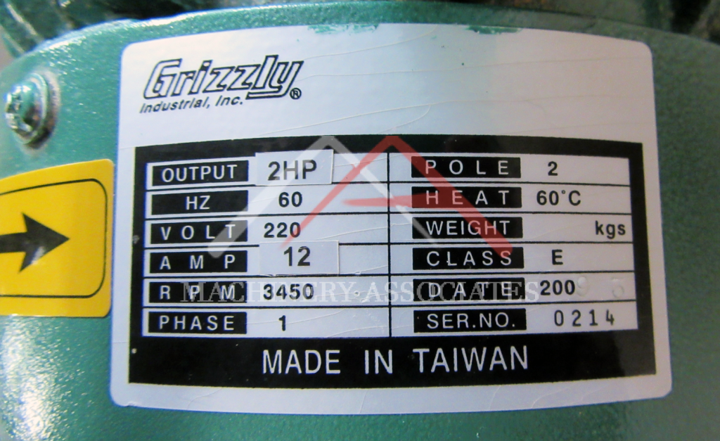 Used Grizzly Model G4185 Horizontal Boring Machine