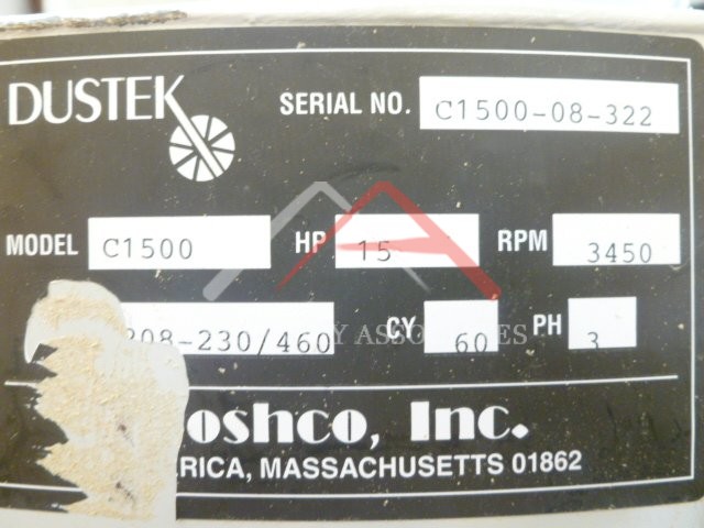 Used Dust Collector 15 HP Dustek