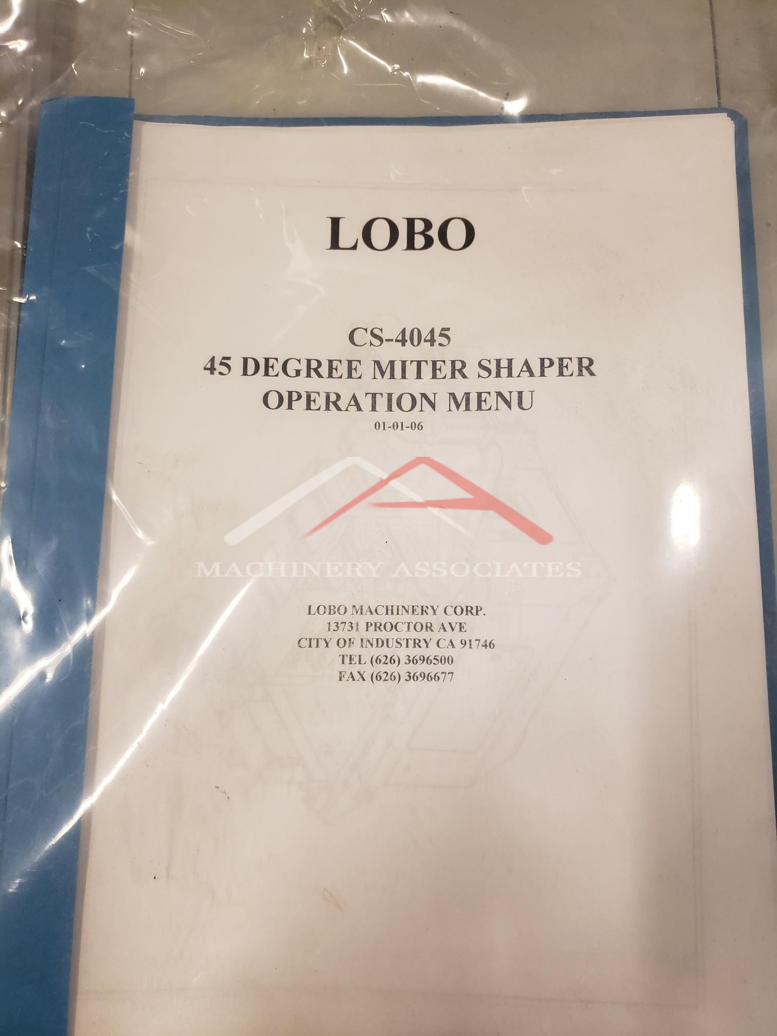 Lobo model CS4045 Auto Slide Shaper End  Matcher