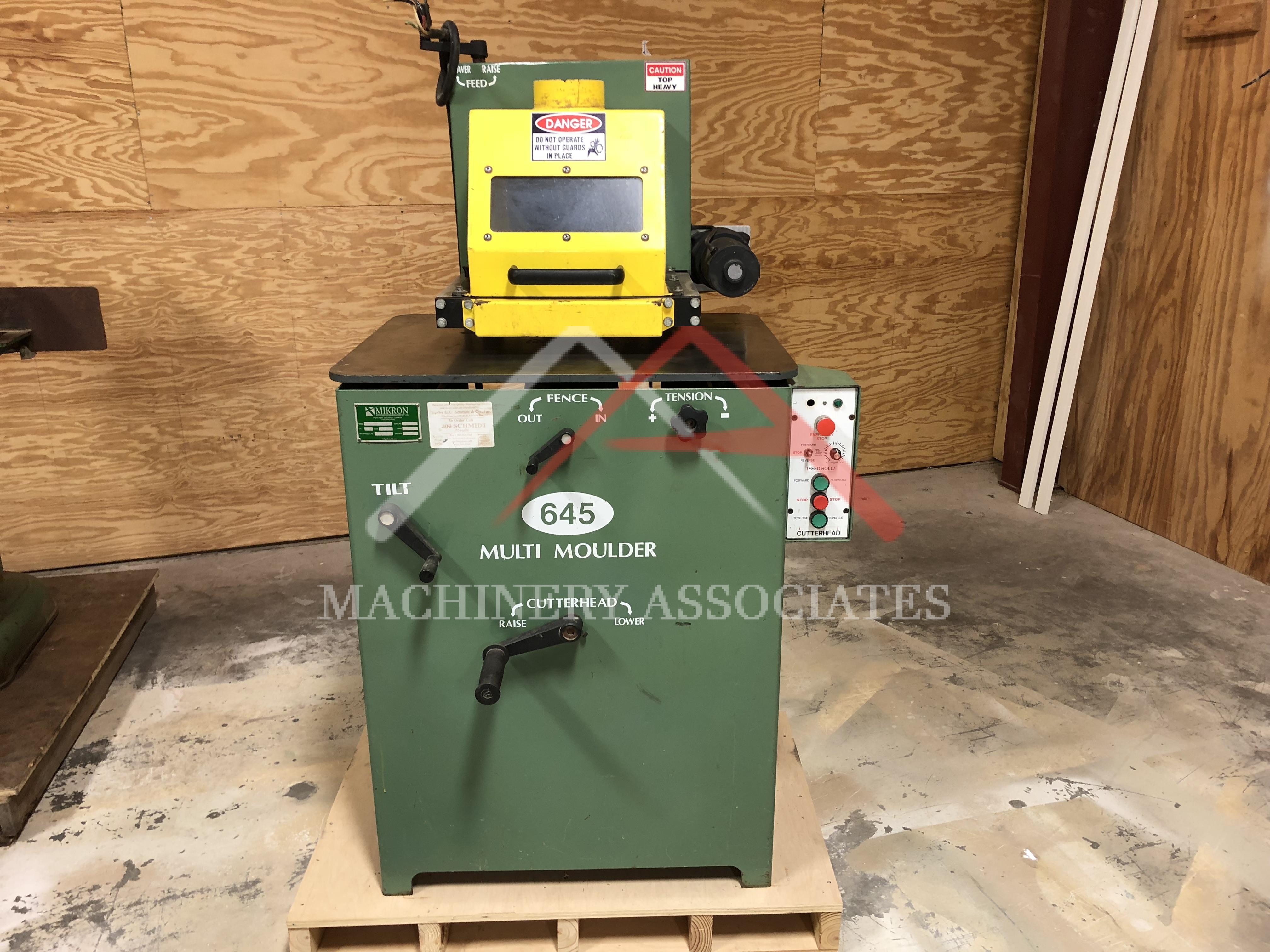 MIKRON 645 ARCH MOULDER PUSH FEED