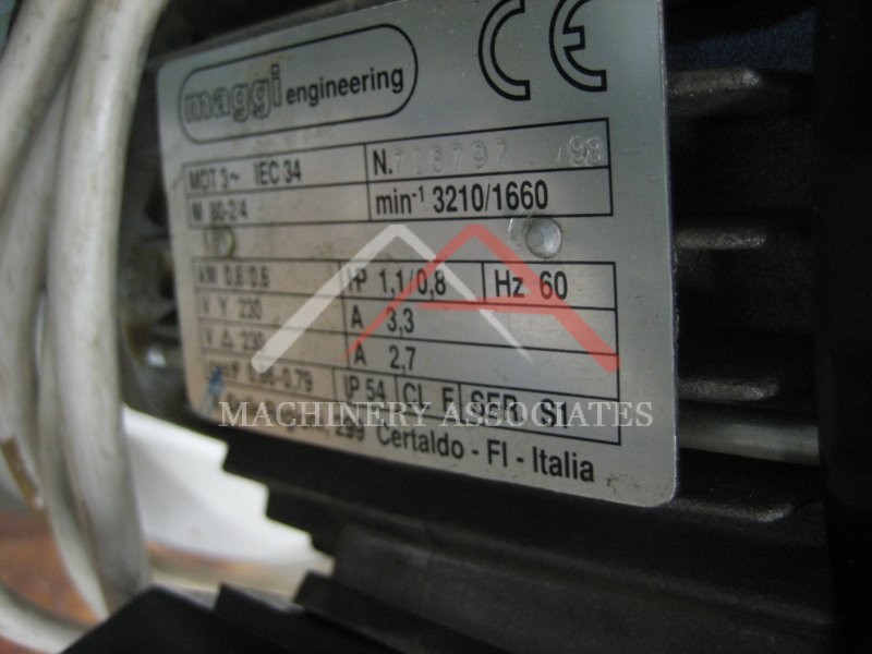 Power Stock Feeder, 1HP, 230V, 3 Phase 