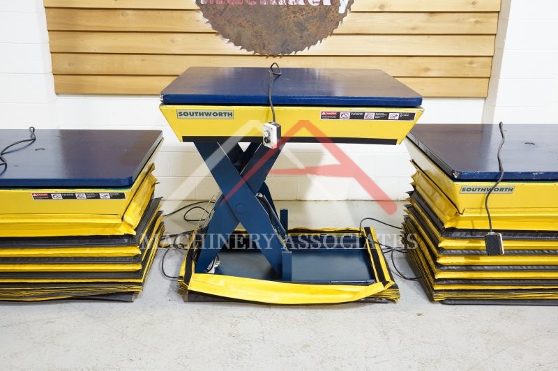 CLEAN SOUTHWORTH LS4-36 LIFT TABLES