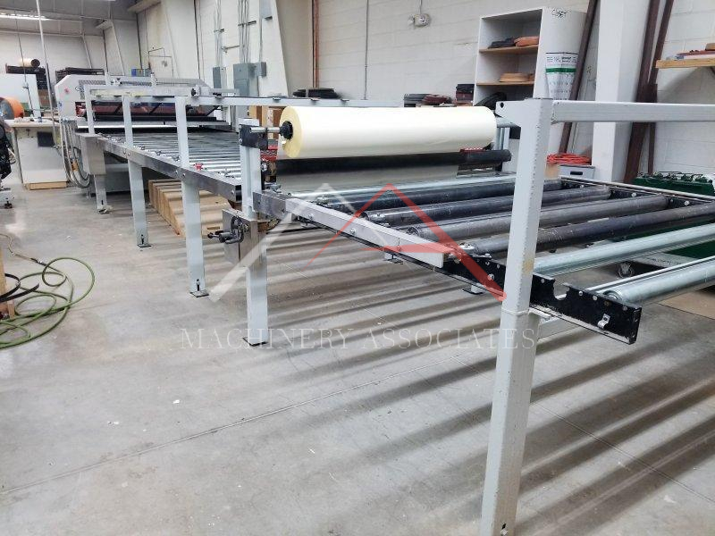 HMT Laminator with Indexing table and web glue roller HMT Laminator with Indexing table and web glue roller