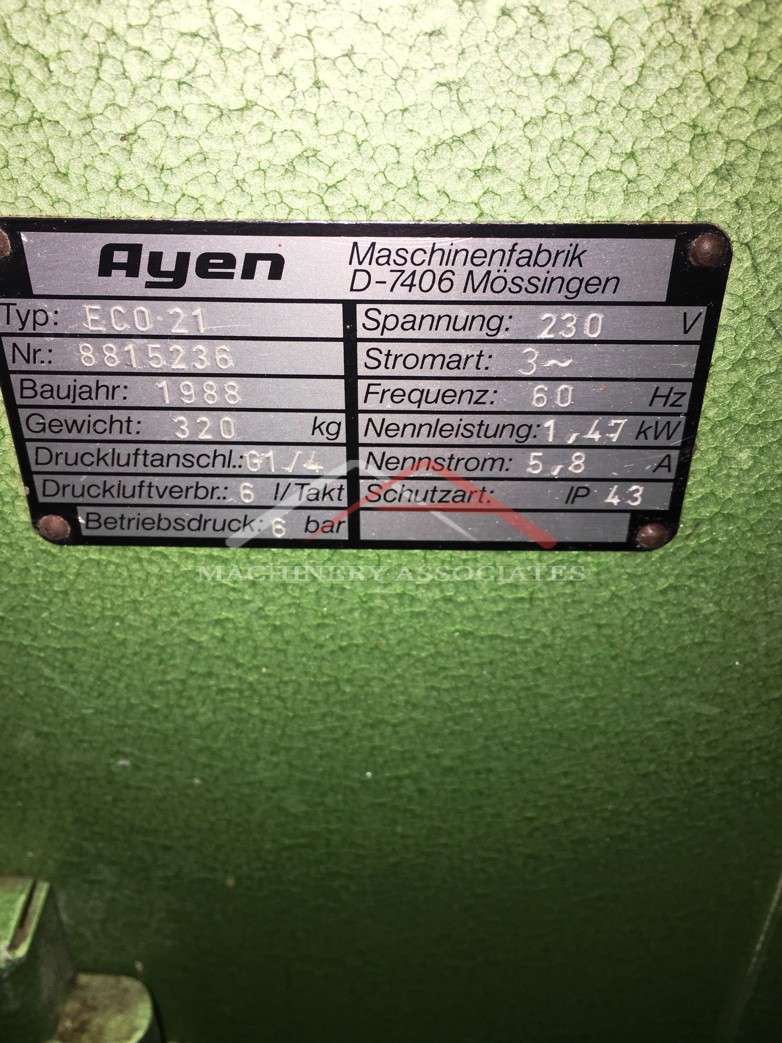 AYEN ECO 21 LINE BORING MACHINE 32MM 