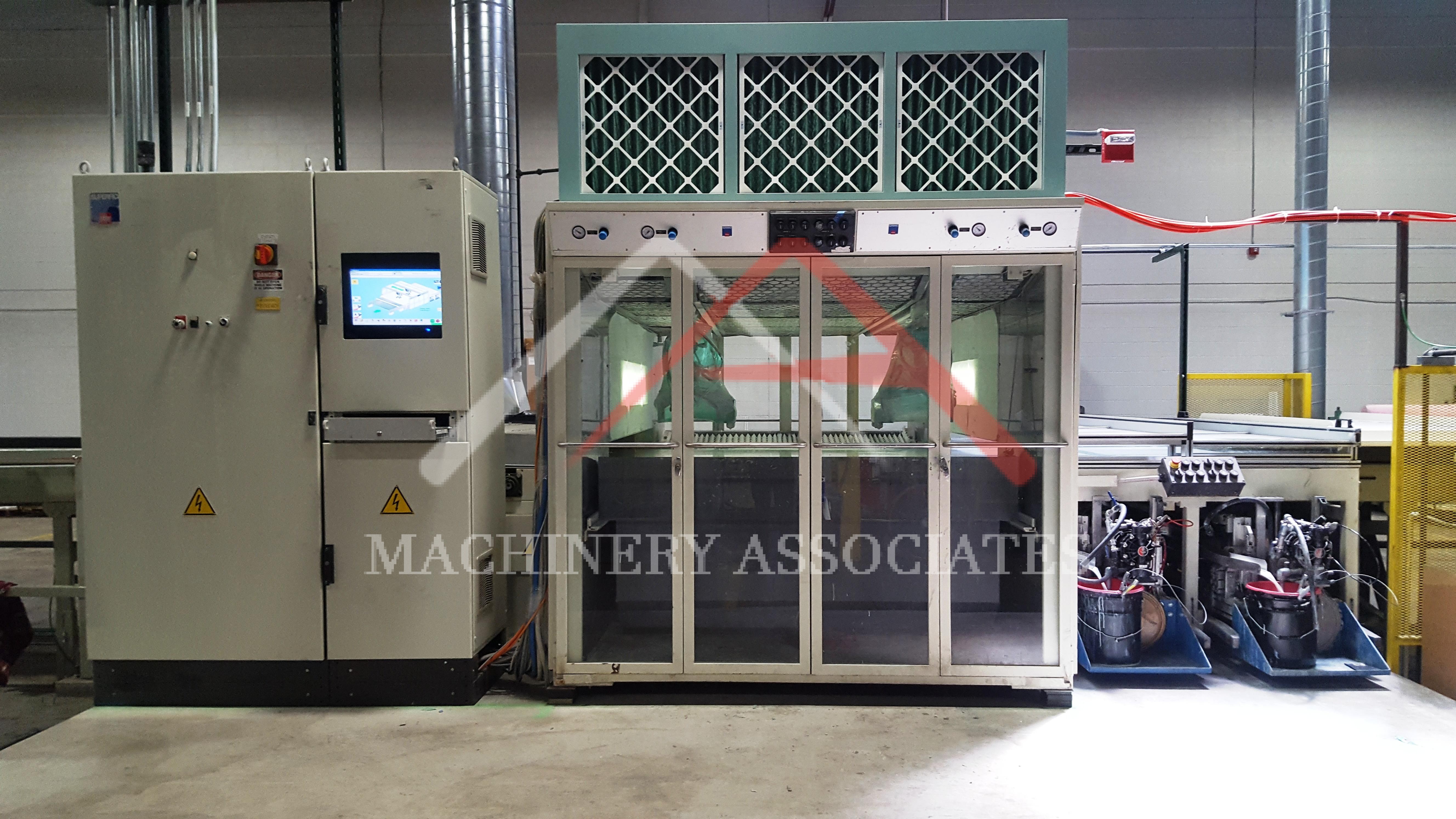 Superfici Twin Spray Automatic through feed spraying machine