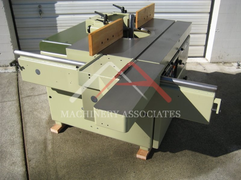 SCMI T-150 Titling Spindle Shaper W/ Sliding Table Shaper -  Power Up / Down / Tilt / Jog