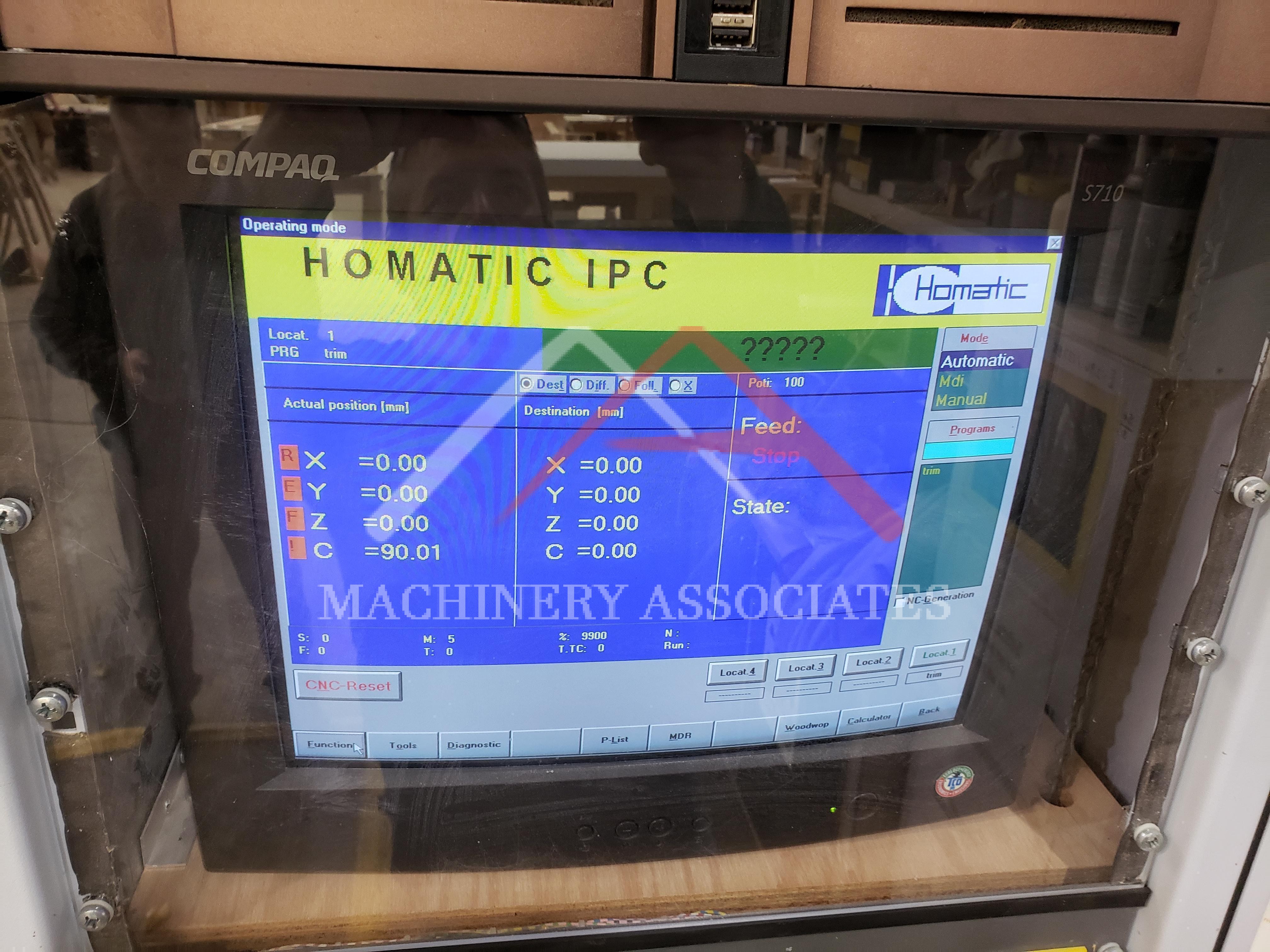 Weeke BP150 CNC Point to Point wCaxis