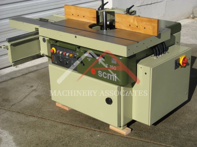 SCMI T-150 Titling Spindle Shaper W/ Sliding Table Shaper -  Power Up / Down / Tilt / Jog