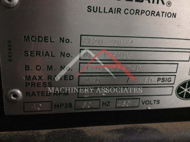 Sullair Rotary Screw Air Compressor