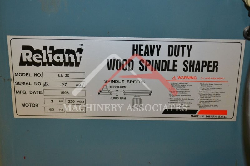 Reliant EE30 3HP Shaper