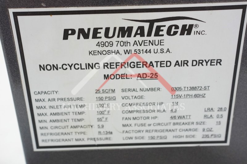 2004 QUINCY COMPRESSOR MODEL QT-5 w/ PNEUMATECH AIR DRYER 