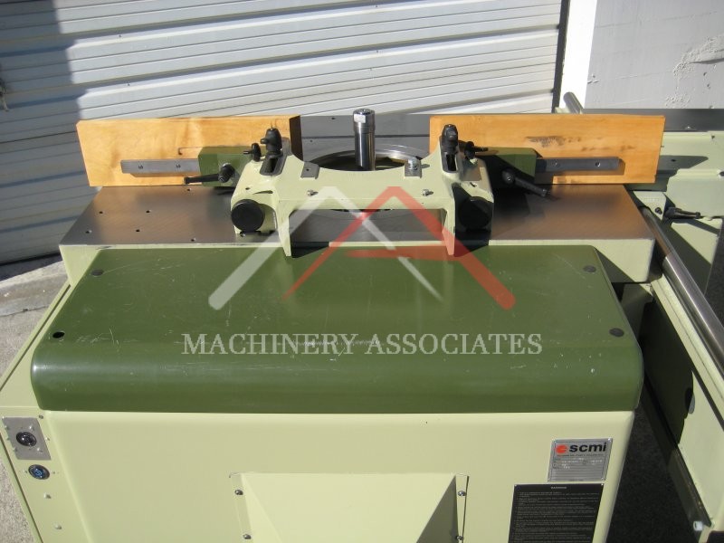 SCMI T-150 Titling Spindle Shaper W/ Sliding Table Shaper -  Power Up / Down / Tilt / Jog
