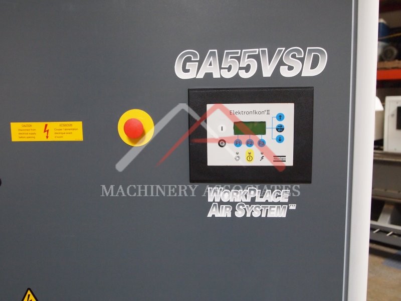 2004 Atlas Copco GA 55VSD 75HP Variable Speed Drive Rotary Air Compressor