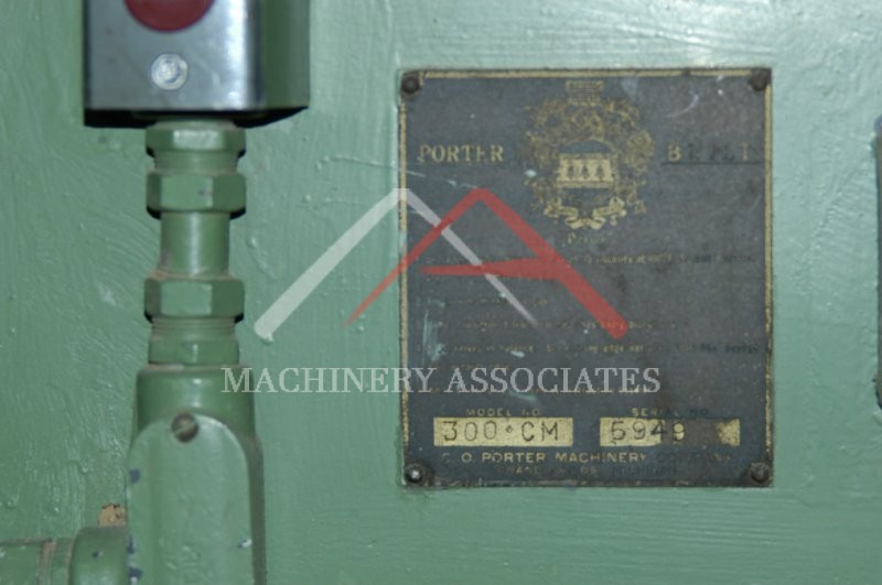 The Porter model 300cm woodworking Jointer 12inch 5hp direct drive