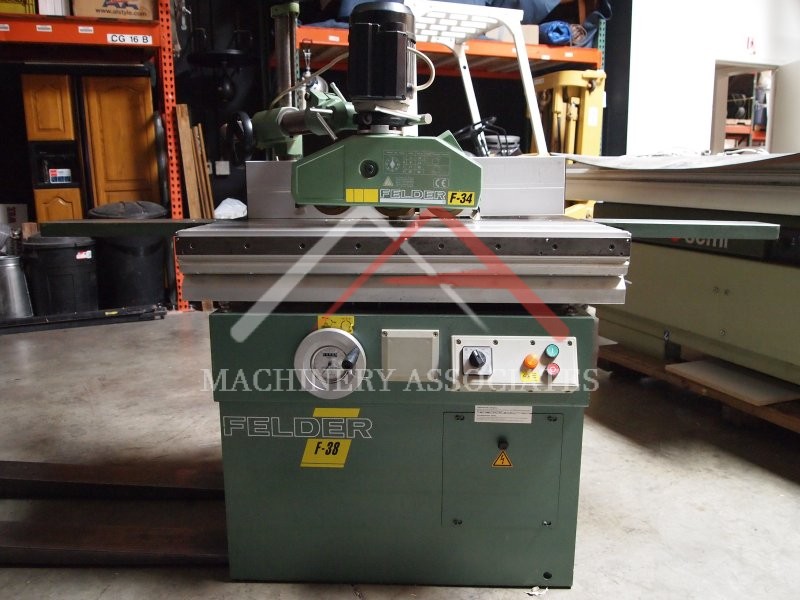 1995 Felder F-38 Sliding Table Tilting Spindle Shaper w/Power Feeder WITH add't Tooling!