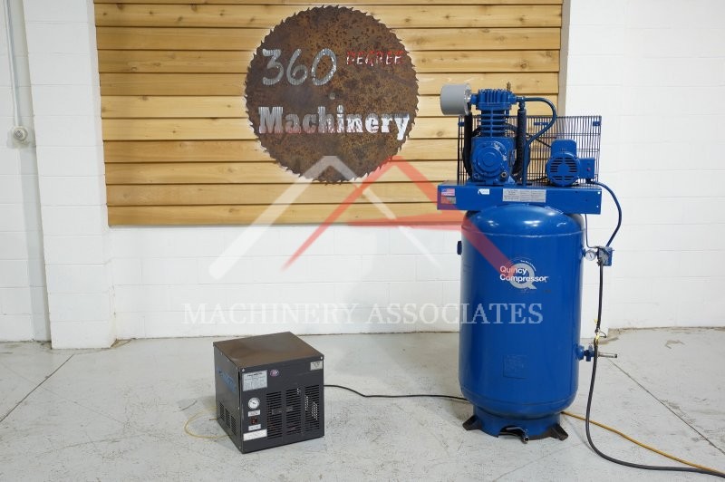 2004 QUINCY COMPRESSOR MODEL QT-5 w/ PNEUMATECH AIR DRYER 
