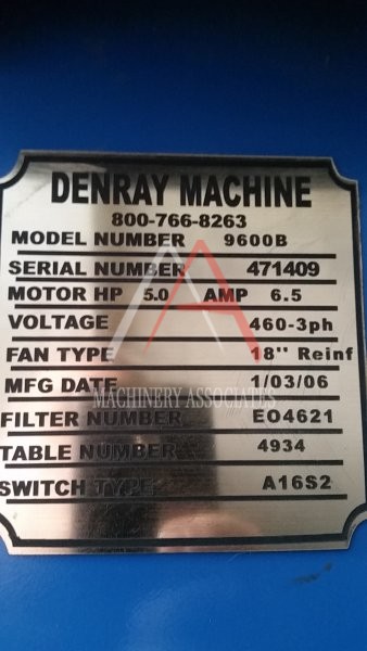 4x8 Down Draft table with self clean feature