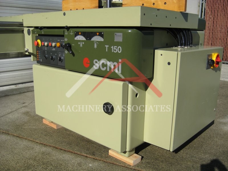 SCMI T-150 Titling Spindle Shaper W/ Sliding Table Shaper -  Power Up / Down / Tilt / Jog
