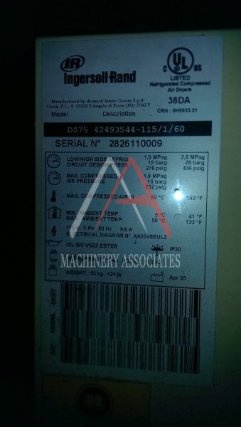 INGERSOL RAND ROTARY SCREW COMPRESSOR PACKAGE