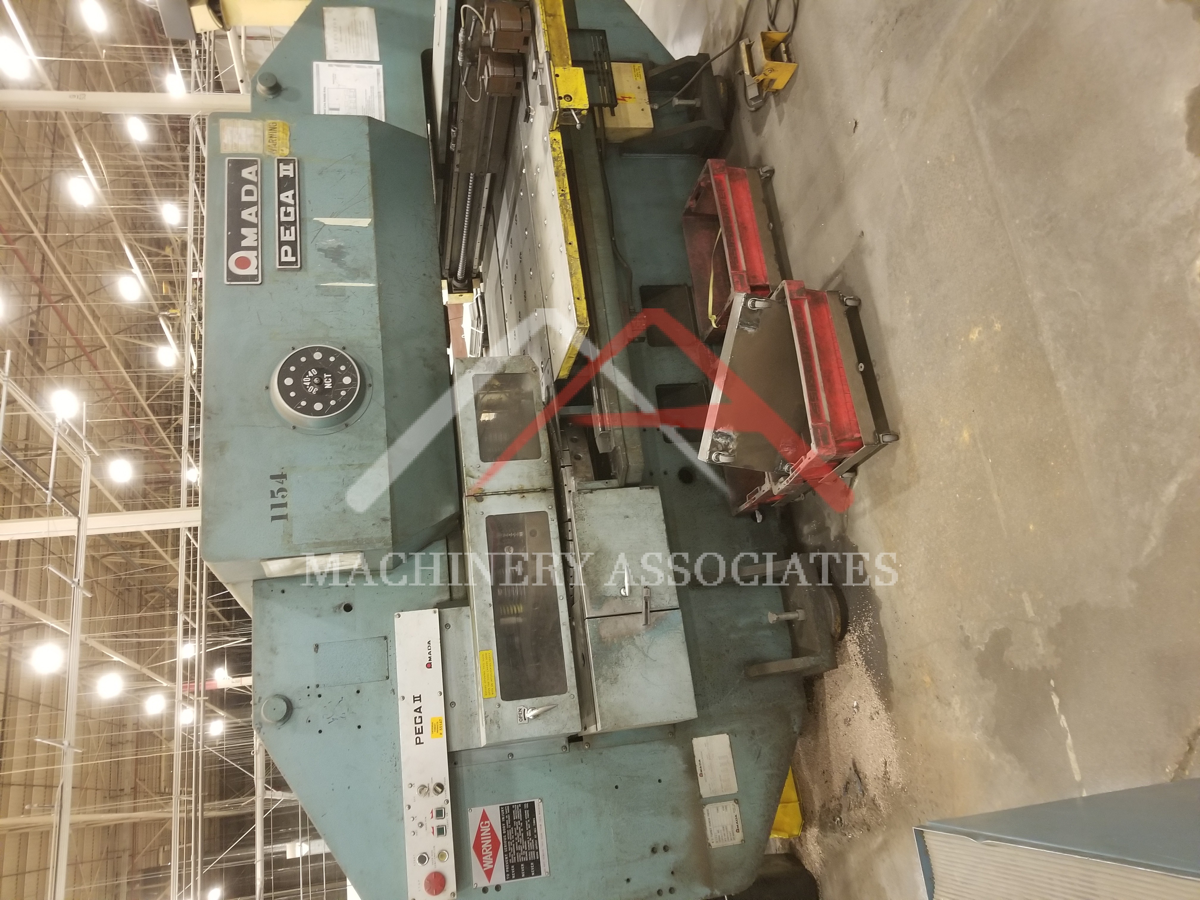 Amada Pega II  32 Station Turret Punch with 4 Cabinets of Tooling