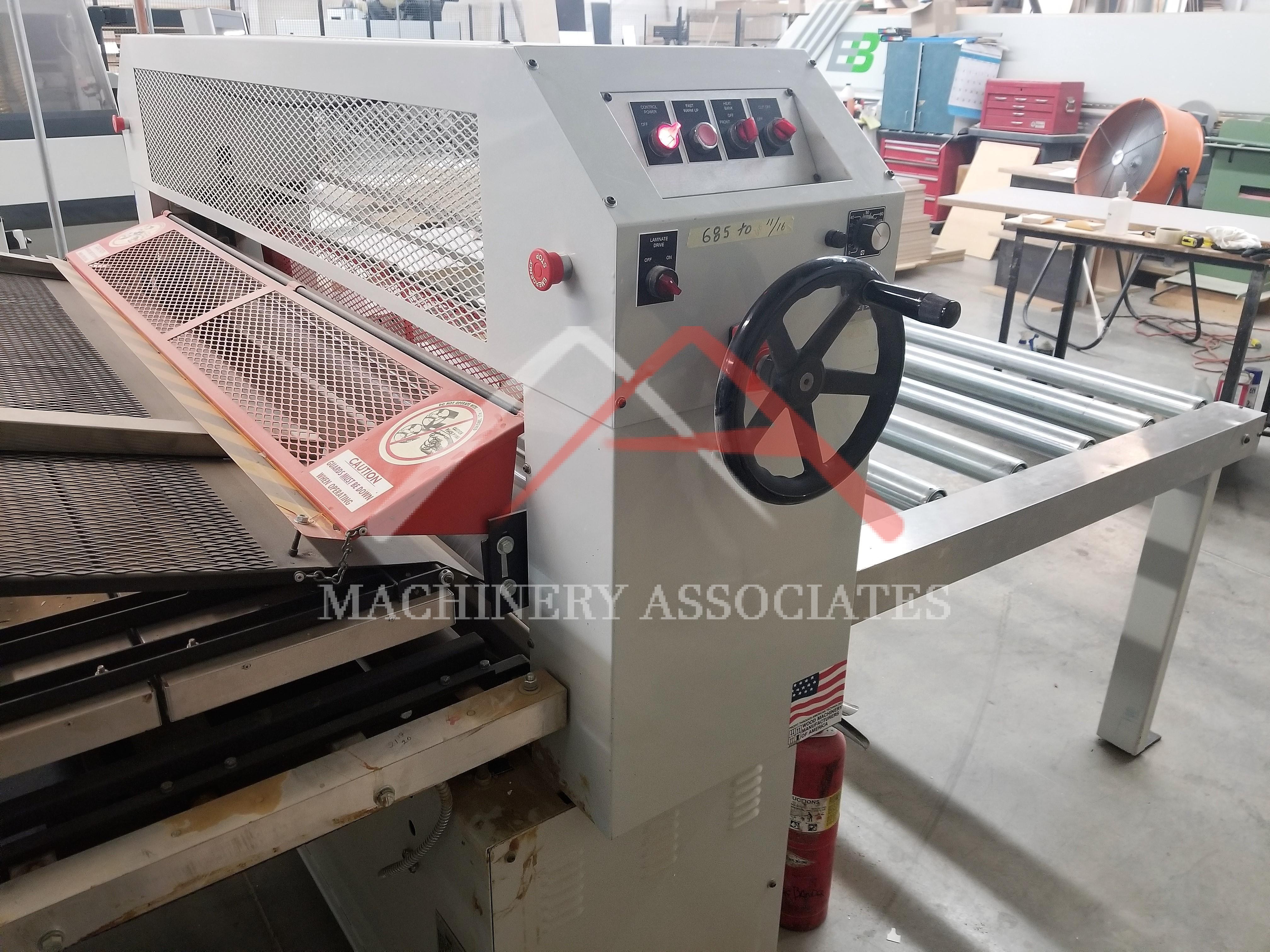 HMT Laminator with Indexing table and web glue roller HMT Laminator with Indexing table and web glue roller
